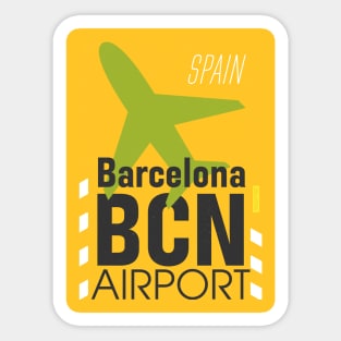 Barcelona airport BCN sticker Sticker